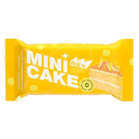 Protein REX Mini Cake 40г Лимонный тортик-0
