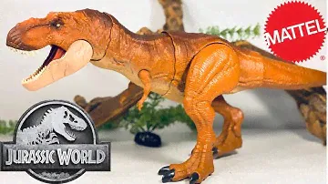Mattel Jurassic World Thrash N’ Throw Tyrannosaurus rex Review!!!