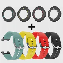 Упаковочный Ремешок 2в1 + Чехол Для Xiaomi Huami Amazfit T Rex 2/T-rex Pro TPU Силиконовый Защитный Чехол Sport Smartwatch Band Браслет