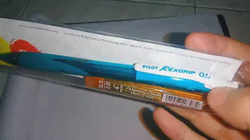 Unboxing Pilot Rexgrip 0.5mm Mechanical Pencil + Free 12pcs High Polymer Leads 2B