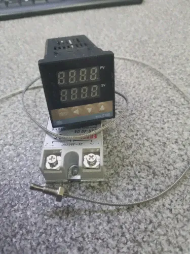🛍 REX-C100 цифровой контроллер температуры Термостат PID Цифровое реле REX-C100 40A SSRДатчик термопары Kрадиатор-3