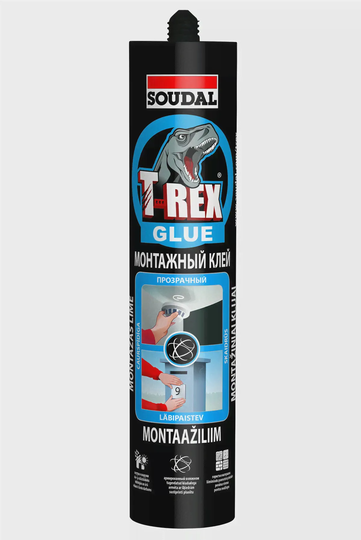 Клей монтажный SOUDAL T-REX прозрачный 310г 134924