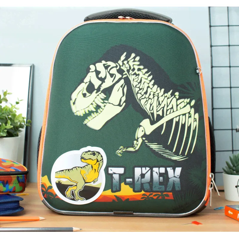 Ранец Basic T-Rex, 2 отд., эргоном. спинка, светящийся кант-4