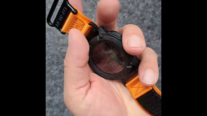Garmin Instinct2x Solar Tactical adventure watch with Hemsut colorful heavy duty nylon strap.
