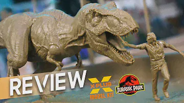 Jurassic Park Tyrannosaurus Rex - X-PLUS 1/35 Scale Model Kit Review!