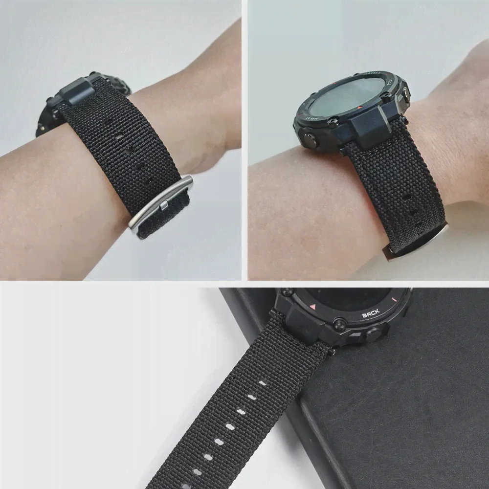 Ремешок нейлоновый для смарт-часов Amazfit T rex T-Rex, сменный Браслет для наручных часов, аксессуары (art.: 3a38af4de87)-1