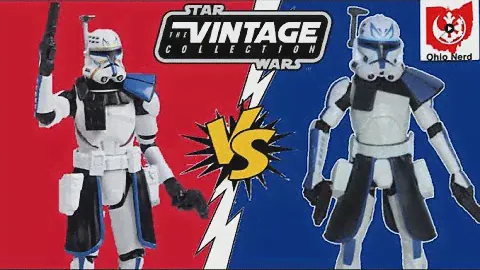 Vintage Collection Captain Rex Vs Clone Wars Captain Rex