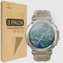 Защитная пленка Mr.Shield [3 упаковки] Для Amazfit T-Rex Ultra / Amazfit T-Rex 2 [Закаленное стекло] [Японское стекло твердостью 9H]