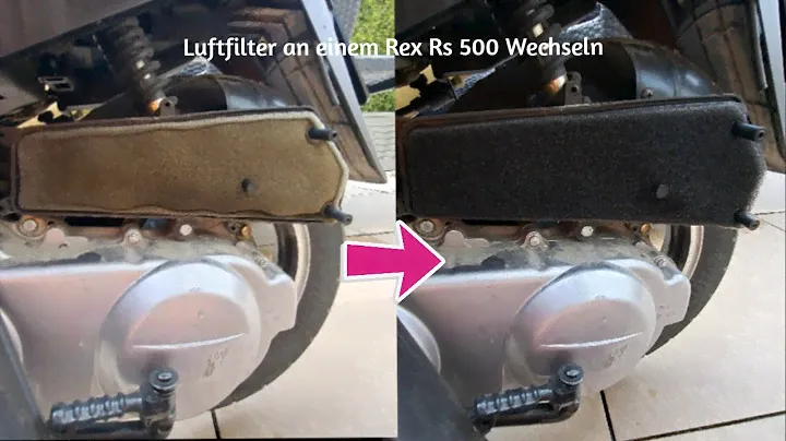 Luftfilter am Roller wechseln  ( Rex Rs 500 )