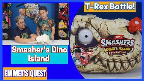 T-REX Battle! Smashers Dino Island Unbox!!