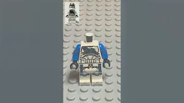 How to make a Lego Captain Rex with no original pieces #lego #starwars #captainrex #clonewars