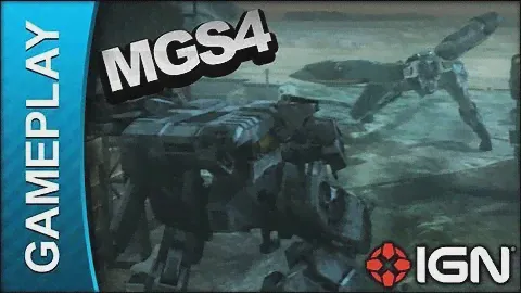 Metal Gear Solid 4 - REX vs RAY Boss Battle - Gameplay