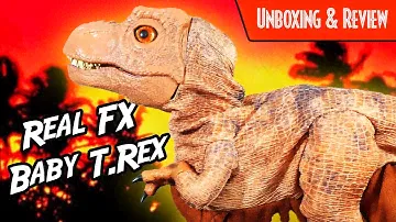 Jurassic Park Real FX Baby T.rex Review | Jurassic Park T Rex Animatronic