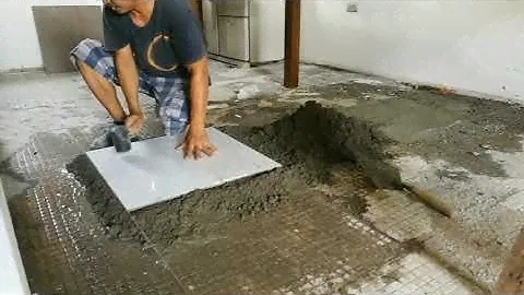 How to install 60x60 Glossy Porcelain Floor tiles | HAMMER MASTER