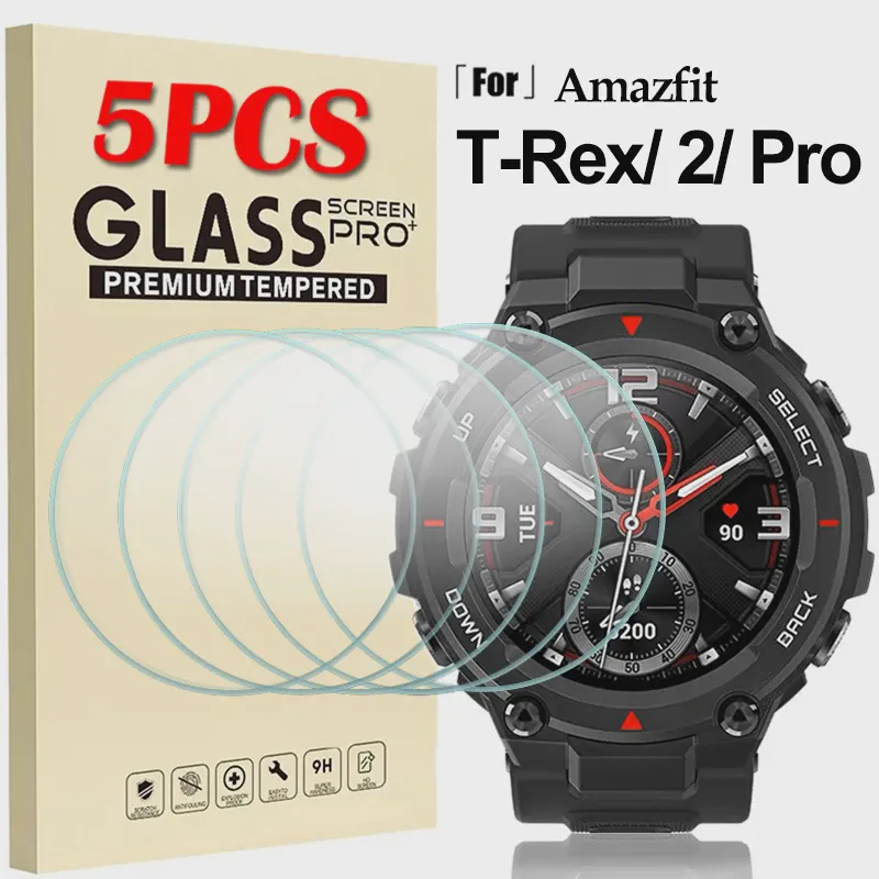 1/4 шт. Закаленное Стекло Для Amazfit T Rex Pro T-Rex 2 Протектор Экрана 9H TRex T-Rex Pro Защитная Пленка Для Huami Amazfit T Rex-0