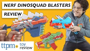 Nerf DinoSquad Stego-Smash, Tricera-Blast, and Rex-Rampage Blasters Review from Hasbro