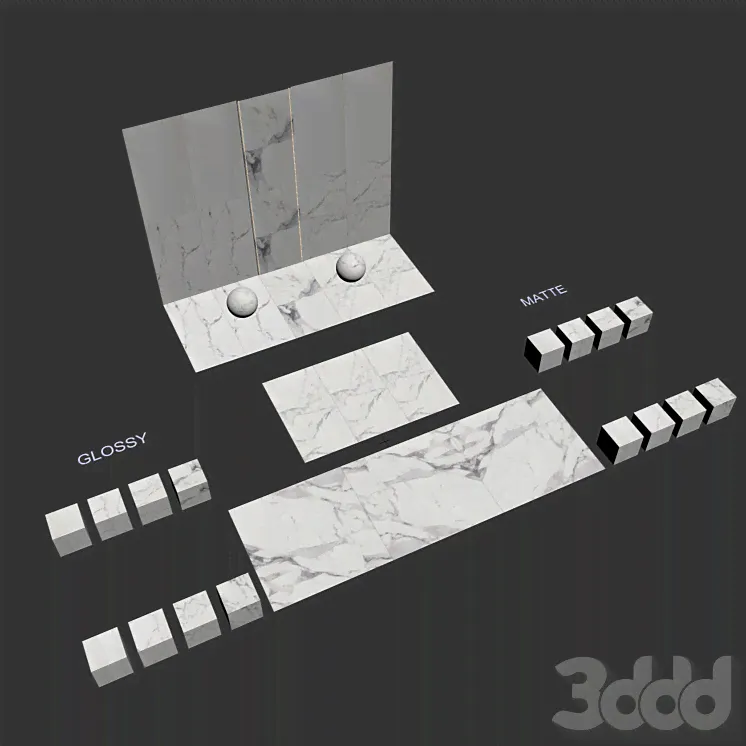 Rex Luxury Design Les ORIGINES DE REX miniset - Кафель, Плитка - 3D модель