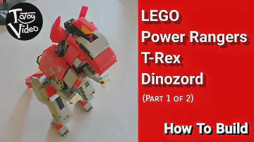 LEGO MOC Tyrannosaurus Dinozord Mighty Morphin Power Rangers - Build Instruction [Part 1of 2]