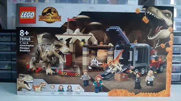LEGO Jurassic world Dominion - T. rex & Atrociraptor Dinosaur Breakout set (76948) review