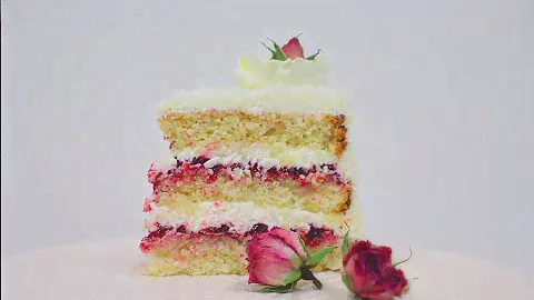 Кокосовый бисквитный торт / Coconut Sponge Cake