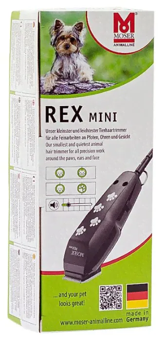 Машинка для стрижки животных MOSER Rex Mini 1411-0062 черный-4