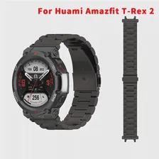 Ремешок из нержавеющей Стали Для Смарт-часов Huami Amazfit T-Rex 2, Сменный Ремешок Для Часов, Металлический Браслет Для Amazfit T-Rex 2 Correa