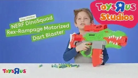Toy Review: Nerf DinoSquad Rex-Rampage Motorized Dart Blaster | Toys"R"Us