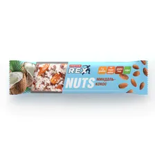 Батончик протеиновый Protein rex Nuts, миндаль-кокос, 40г
