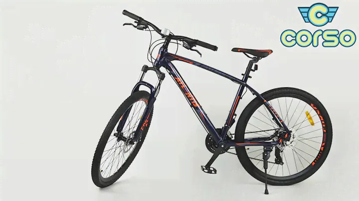 Велосипед Спортивный CORSO ATLANTIS 27,5"дюйма JYT 008 - 7201 RED.Алюминиевая рама. 24 скорости.