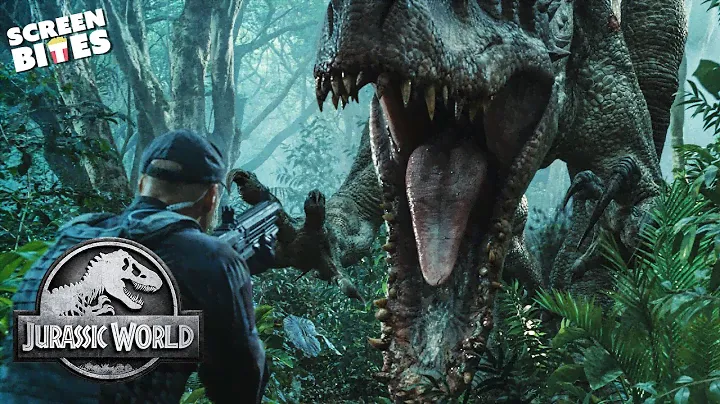 Indominus Rex vs Park Security! | Jurassic World (2015) | Screen Bites