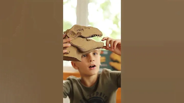 T-REX Cartonic 3D картонный пазл #cartonic #пазл #динозавр
