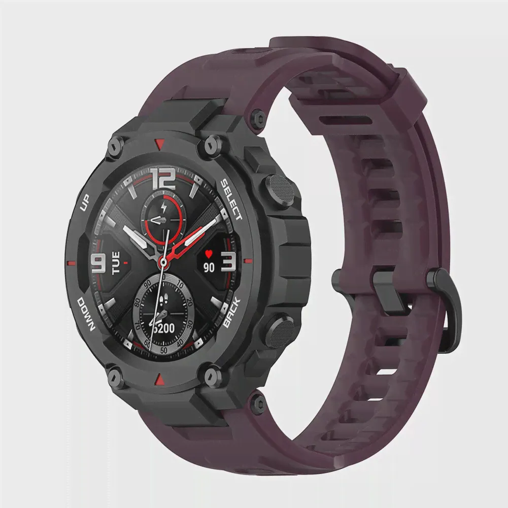 Новый Сменный спортивный ремешок для Huami Amazfit T-Rex, регулируемый ремешок-браслет для часов Xiaomi Amazfit T-Rex Pro, силиконовый ремешок