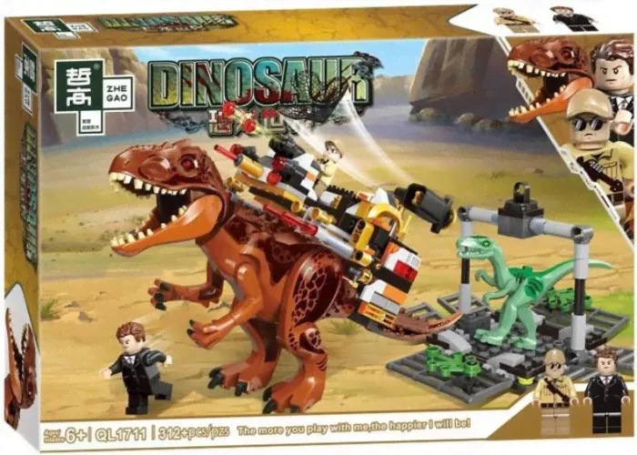 Конструктор ZheGao Киборг T-Rex (312 деталей)
