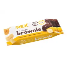 PROTEIN REX Пирожное протеиновое + COLLAGEN 50г, Брауни банановое
