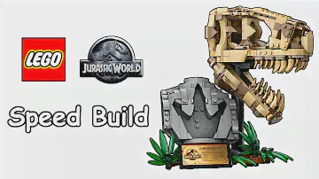 LEGO Dinosaur Fossils: T. rex Skull - Speed Build! | Set 76964