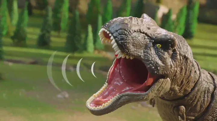 JURASSIC WORLD THRASH 'N' DEVOUR TYRANNOSAURUS REX figure    | AD