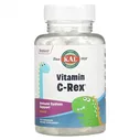 KAL, Dinosaurs,Vitamin C-Rex, витамин С, со вкусом апельсина, 100 жевательных таблеток