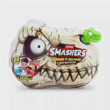 Игровой набор сюрприз в яйце Zuru Smashers "T-Rex Battle" мини-0