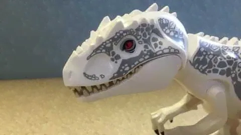 Lego Jurassic World Indominus Rex vs Tyrannosaurus Rex (Stop Motion)