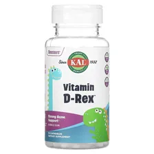 KAL Vitamin D-Rex (витамин D) со вкусом жевательной резинки 90 жевательных таблеток