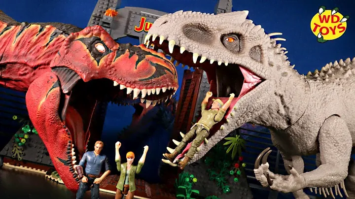 Jurassic World Unboxing Super Colossal Indominus Rex World's First Mattel Dinosaur Toys