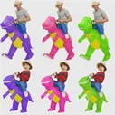 Надувной костюм для взрослых, костюм динозавра, Маскарадный костюм T-Rex, костюмы на Хэллоуин для мужчин и женщин, надувные костюмы